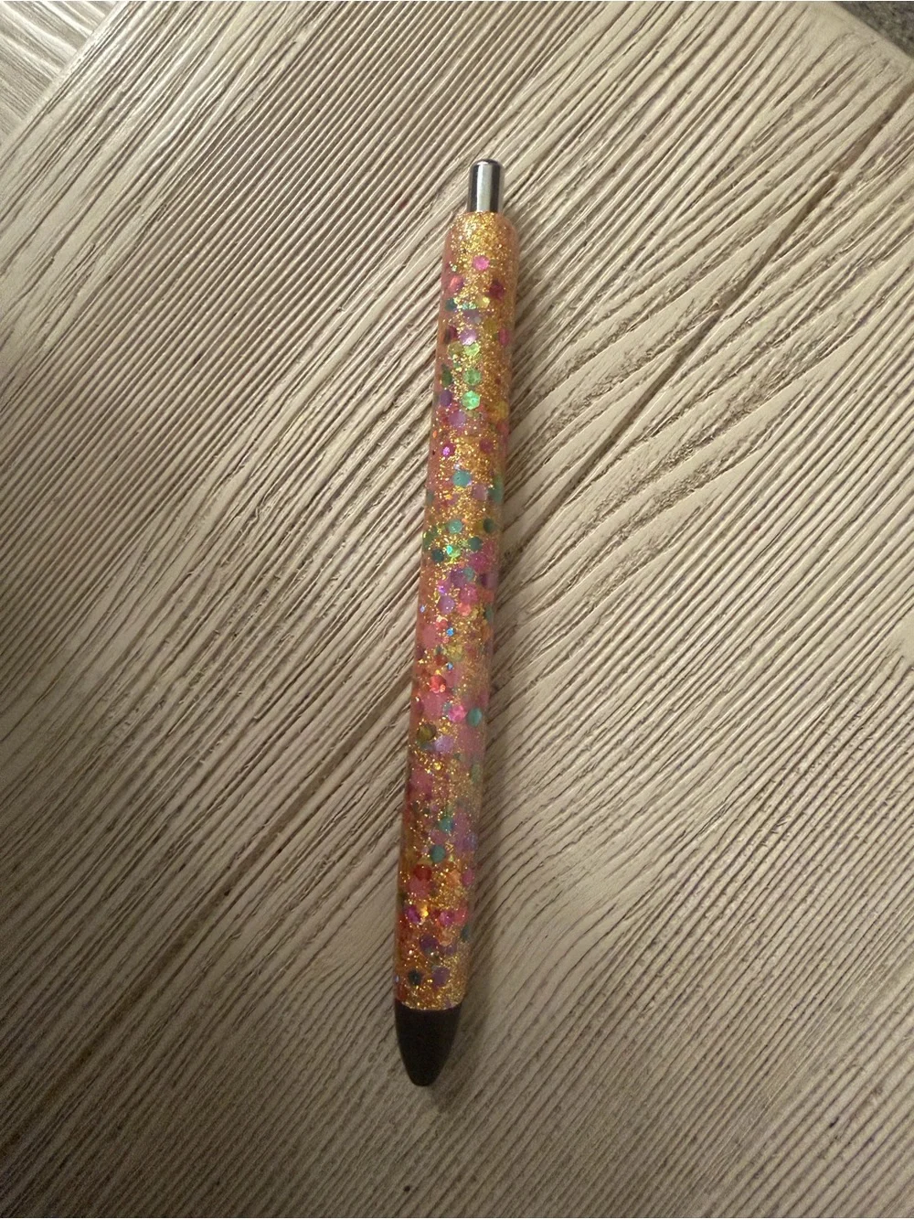 Glitter Confetti Pen in Gold and Multicolor